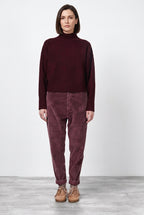 Malibu Jogger City pantalón chino de mujer en terciopelo de pana ancha relaxed fit
