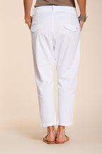 Malibu Jogger pantalón chino mujer en gabardina carrot fit