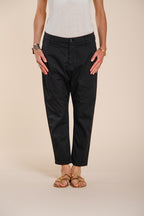 Malibu Jogger pantalon chino femme en gabardine carrot fit