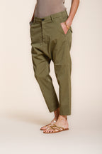 Malibu Jogger pantalón chino mujer en gabardina carrot fit