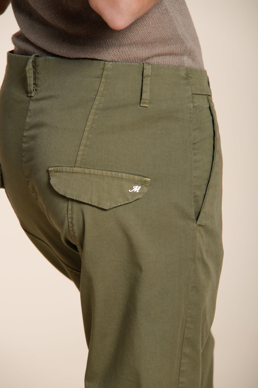 Malibu Jogger pantalone chino donna in gabardina carrot fit