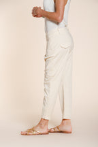 Malibu Jogger pantalón chino mujer en gabardina carrot fit