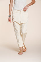 Malibu Jogger pantalon chino femme en gabardine carrot fit