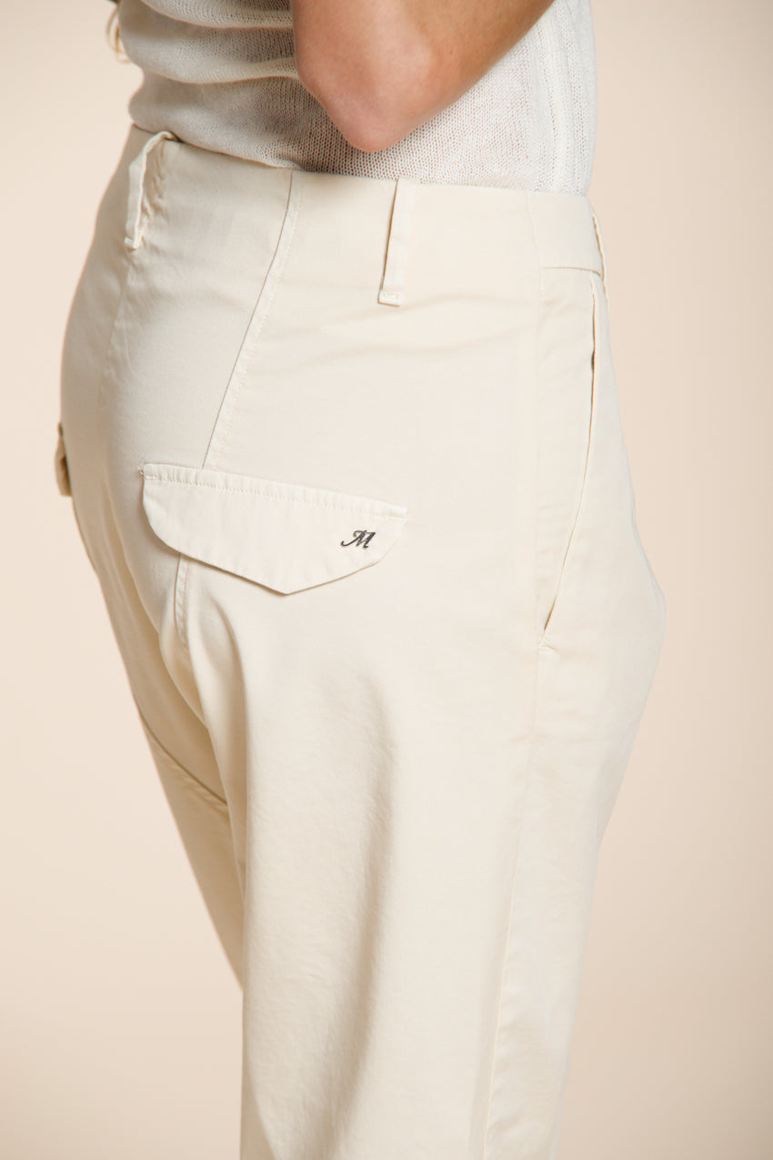Malibu Jogger pantalone chino donna in gabardina carrot fit