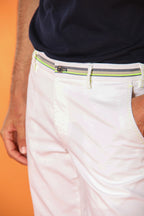 Milano Start bermuda chino homme en satin stretch coupe Slim 