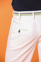 Milano Start bermuda chino homme en satin stretch coupe Slim 