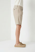 New York 2 Pinces bermuda chino uomo in twill stretch regular fit