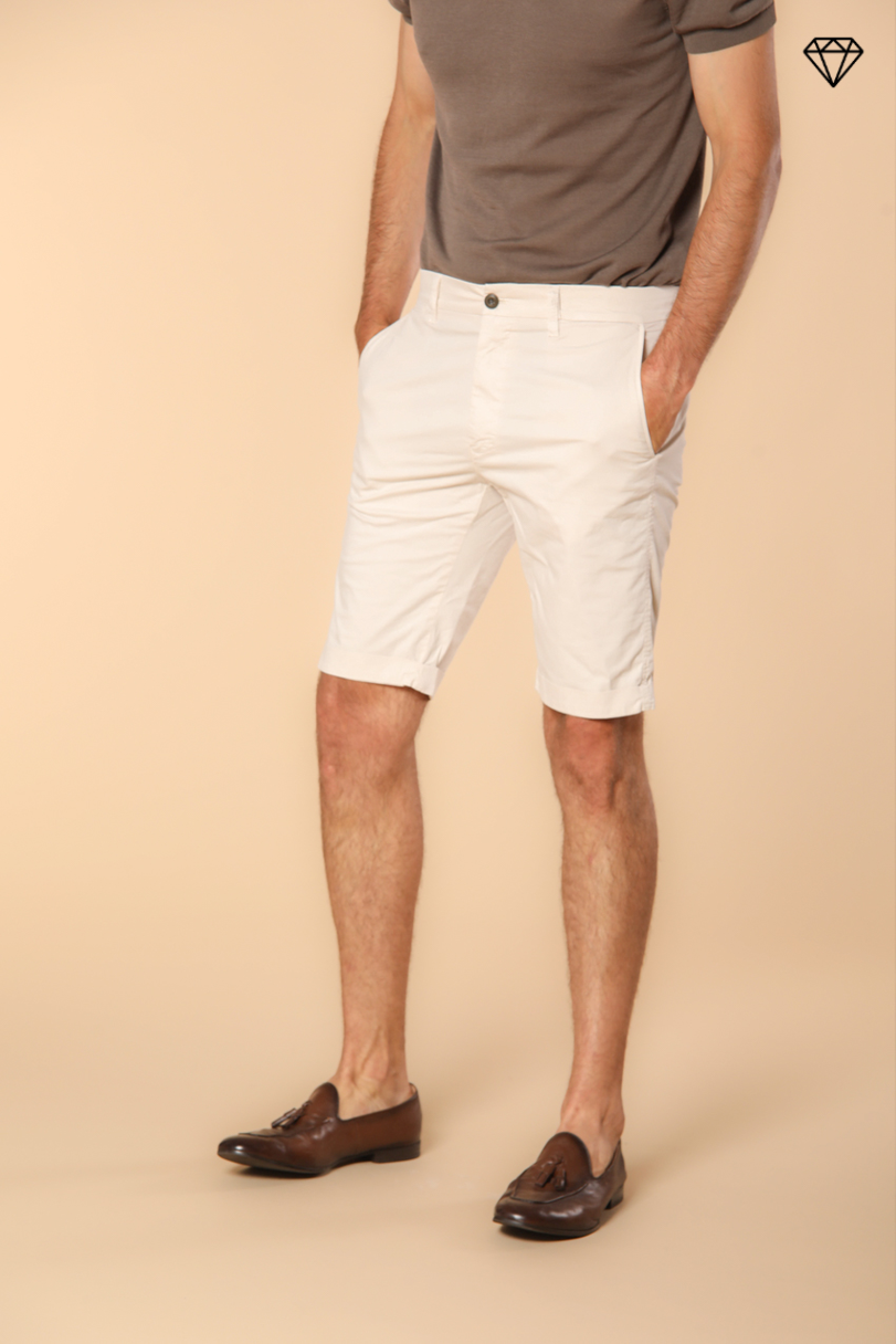 London men's chino bermuda shorts in pima cotton Regular fit  ①