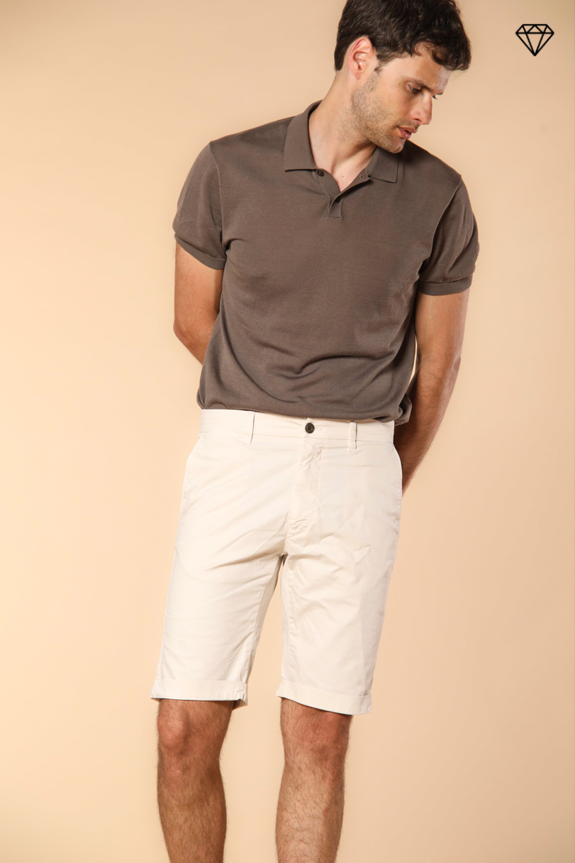 London men's chino bermuda shorts in pima cotton Regular fit  ①