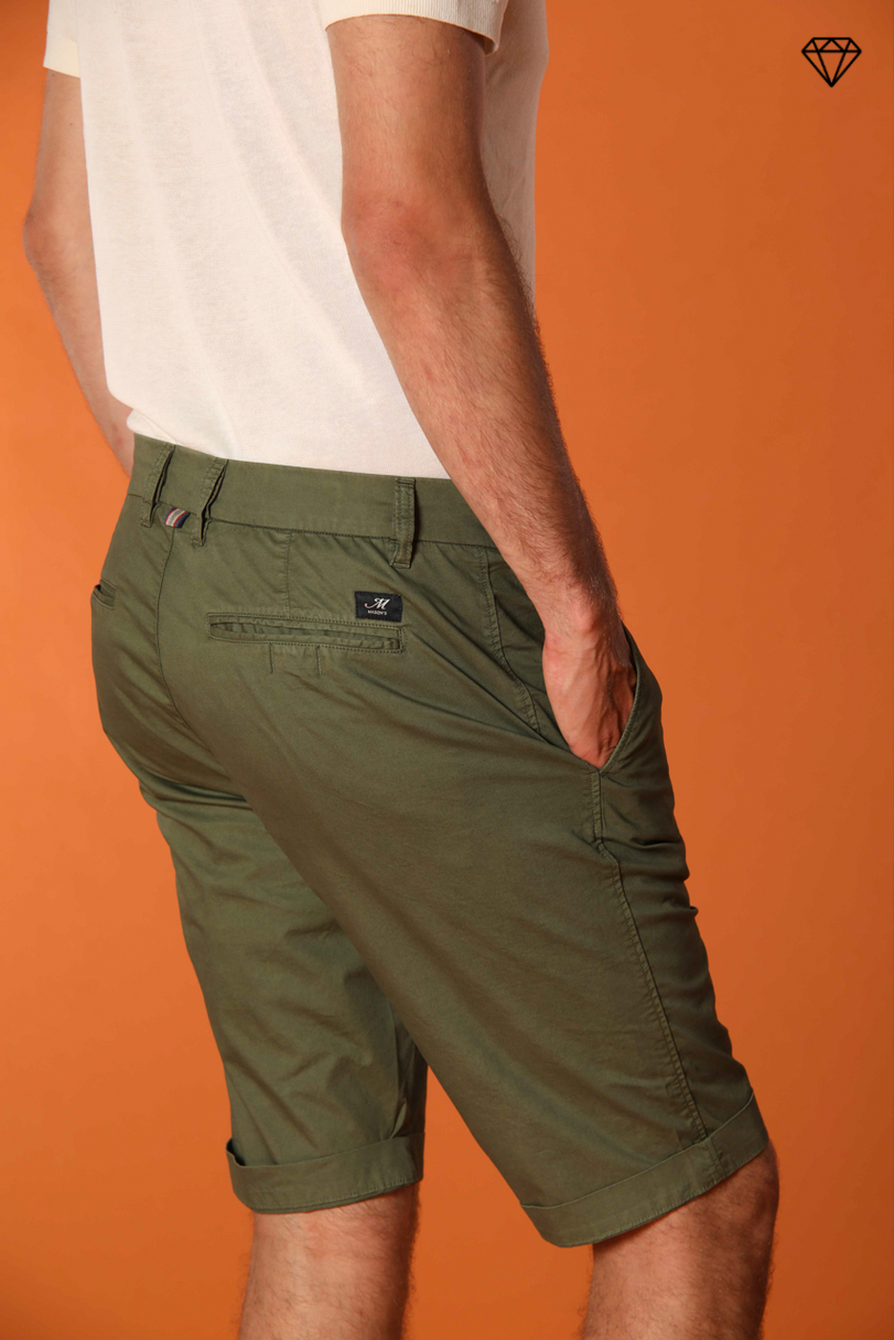 London bermuda chino hombre en algodón pima regular fit ①
