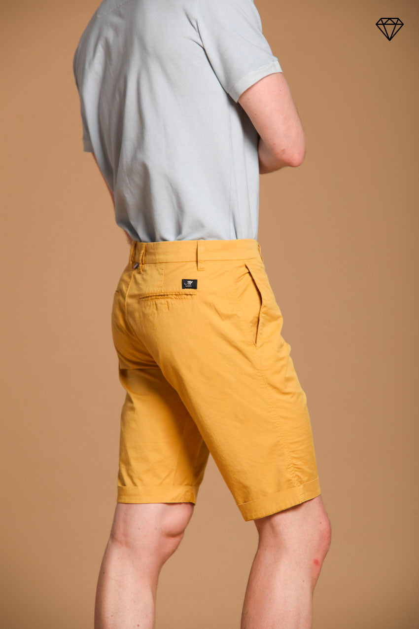 London bermuda chino hombre en algodón pima regular fit ①