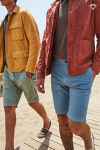 London Bermuda chino homme en Coton Pima Regular Fit ① 