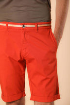 London Summer bermuda chino hombre en satén stretch regular fit