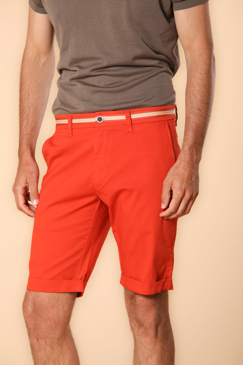 London Summer bermuda chino hombre en satén stretch regular fit