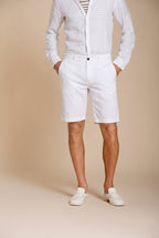 London bermuda chino hombre en gabardina stretch regular fit ①