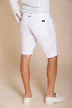 London bermuda chino uomo in gabardina stretch regular fit ①