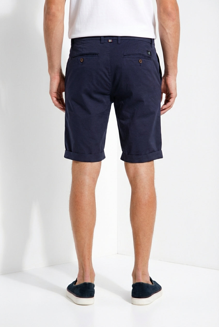 London bermuda chino homme en gabardine stretch regular fit ①