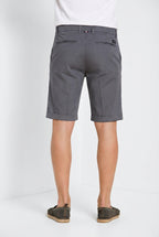 London men's chino bermuda in stretch gabardine regular fit ①