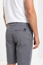 London men's chino bermuda in stretch gabardine regular fit ①