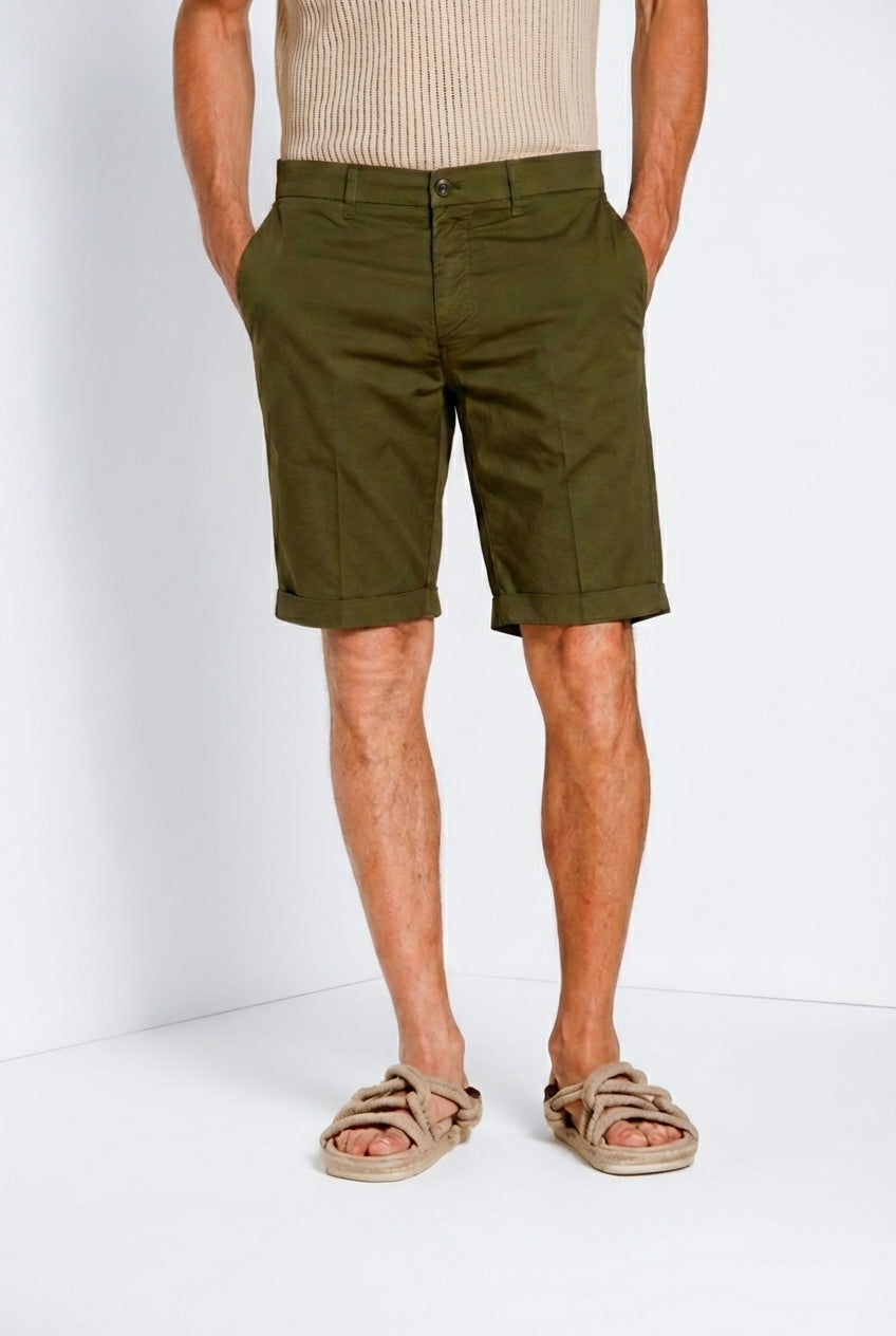 London Herren Chino Bermuda aus Stretch-Gabardine regular fit ①