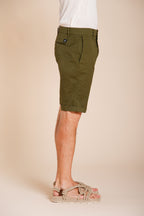 London bermuda chino uomo in gabardina stretch regular fit ①