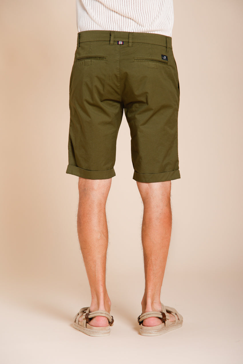 London bermuda chino uomo in gabardina stretch regular fit ①