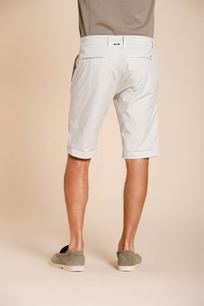 London bermuda chino uomo in gabardina stretch regular fit ①