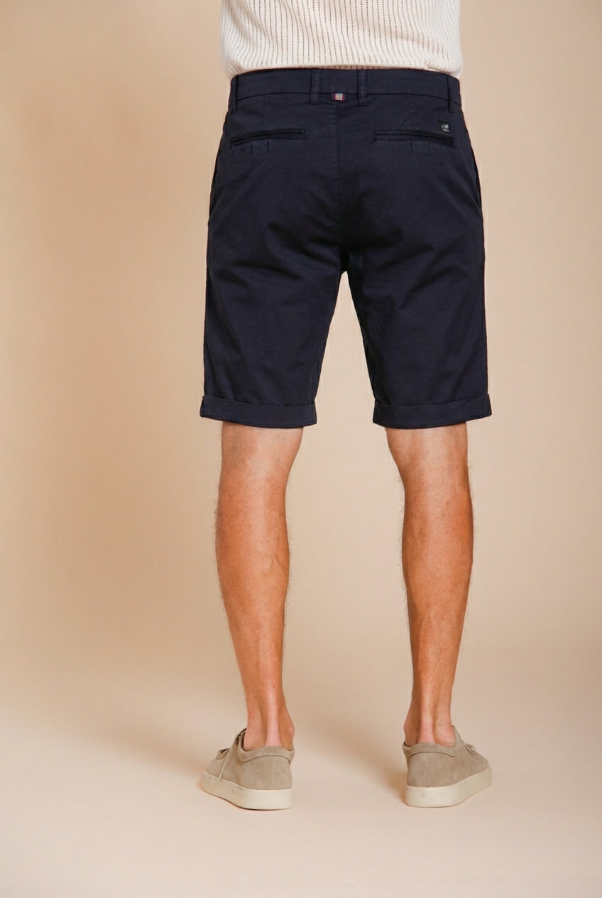 London men's chino bermuda in stretch gabardine regular fit ①