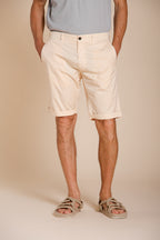 London men's chino bermuda in stretch gabardine regular fit ①