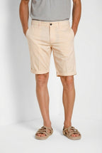 London men's chino bermuda in stretch gabardine regular fit ①