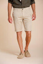 London bermuda chino hombre en gabardina stretch regular fit ①