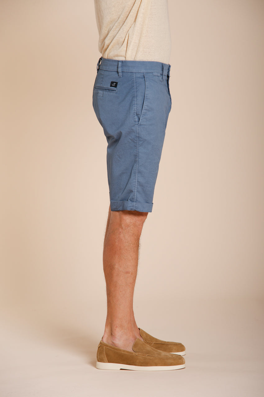 London bermuda chino uomo in gabardina stretch regular fit ①