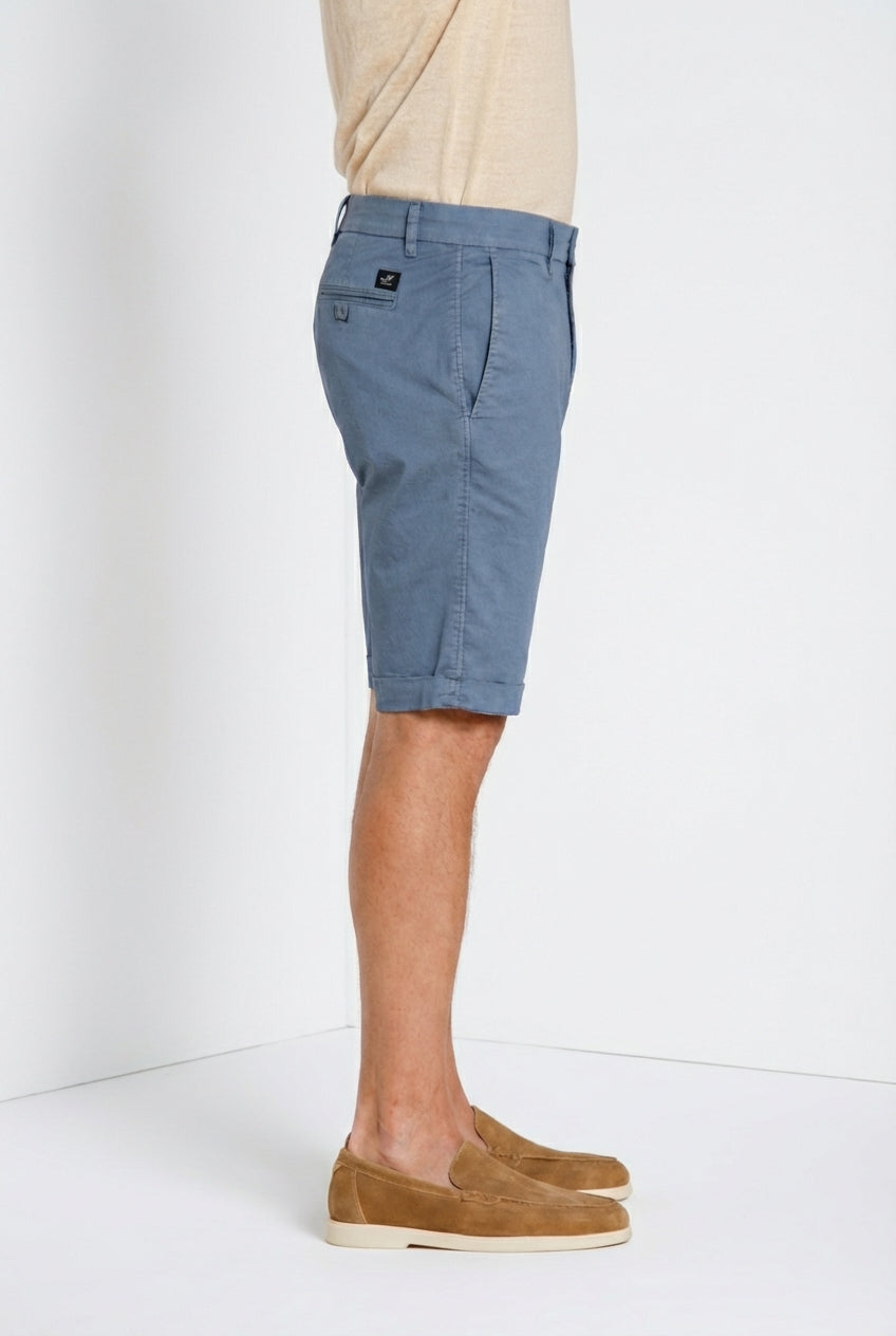 London bermuda chino hombre en gabardina stretch regular fit ①