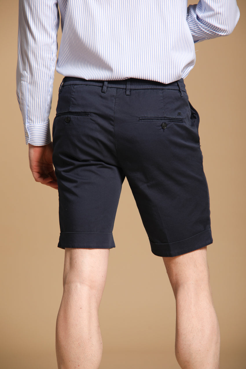 Milano Jogger Travel bermuda chino jogger homme en satin technique stretch slim fit