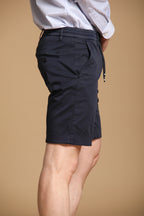 Milano Jogger Travel bermuda chino jogger homme en satin technique stretch slim fit