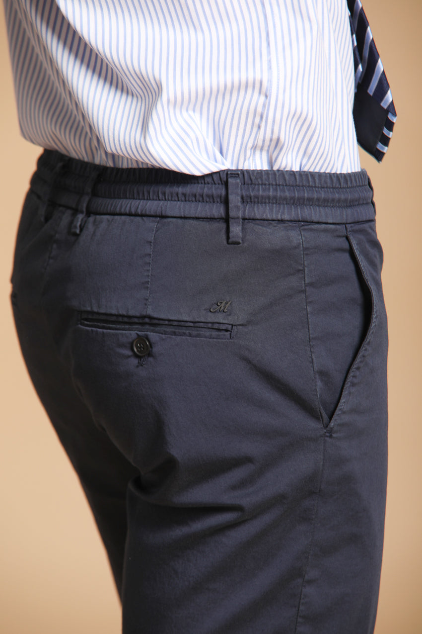 Milano Jogger Travel bermuda chino jogger homme en satin technique stretch slim fit