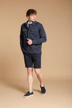 Milano Jogger Travel bermuda chino jogger homme en satin technique stretch slim fit