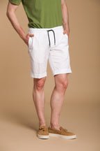 New York Sack bermuda chino jogger uomo in cotone pima regular fit