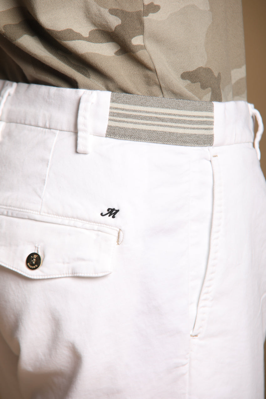 New York Golf 1 Pinces bermuda chino jogger hombre en jersey elástico slim fit