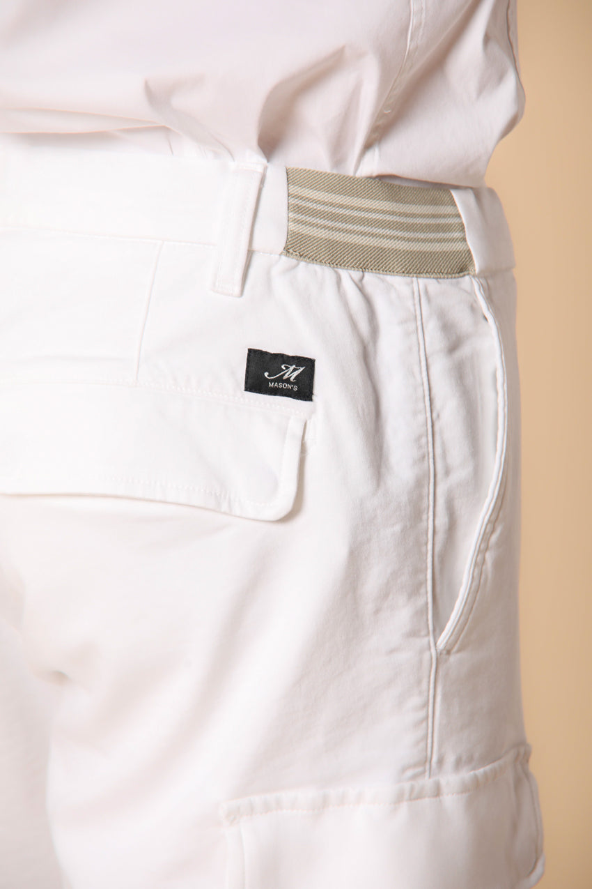 Chile Golf men's cargo jogger bermuda shorts in stretch jersey, Slim Fit