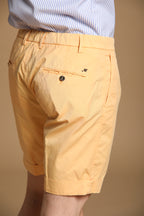 New York 1 Pinces City String Bermuda chino homme en Coton Pima coupe Regular Fit