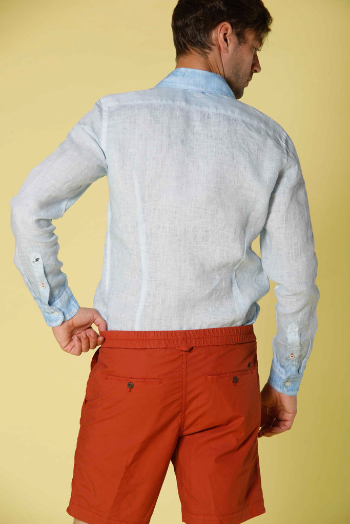 Torino camicia uomo a manica lunga in lino regular