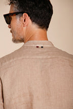 Porto men's shirt in linen canvas ①