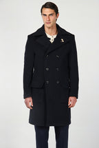 Churchill Men's Coat in Soft Wool Fabric