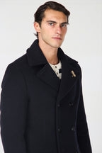 Churchill Men's Coat in Soft Wool Fabric