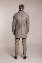 Foto 5 Los Angeles cappotto uomo in panno di lana stampa galles