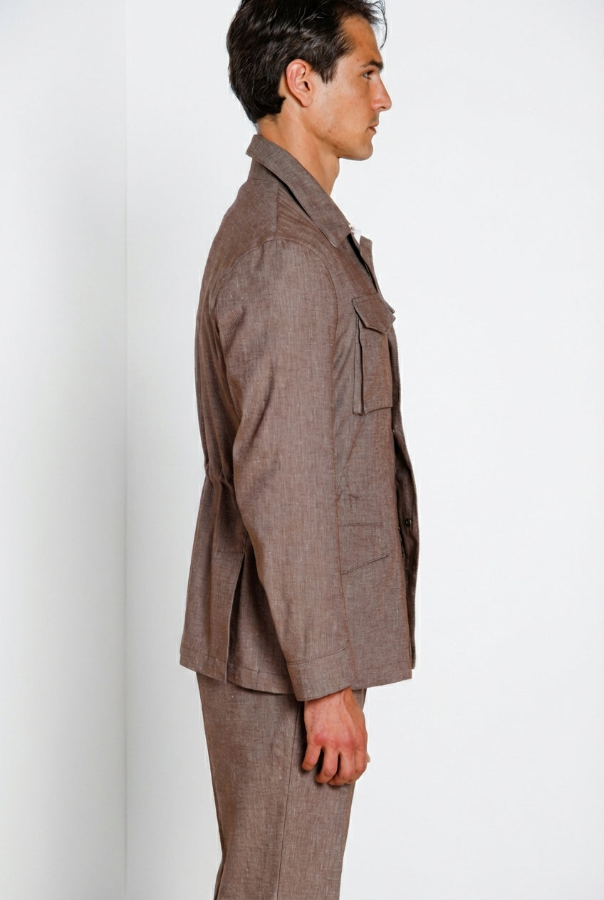 Field Jacket giubbotto uomo in denim trama diagonale