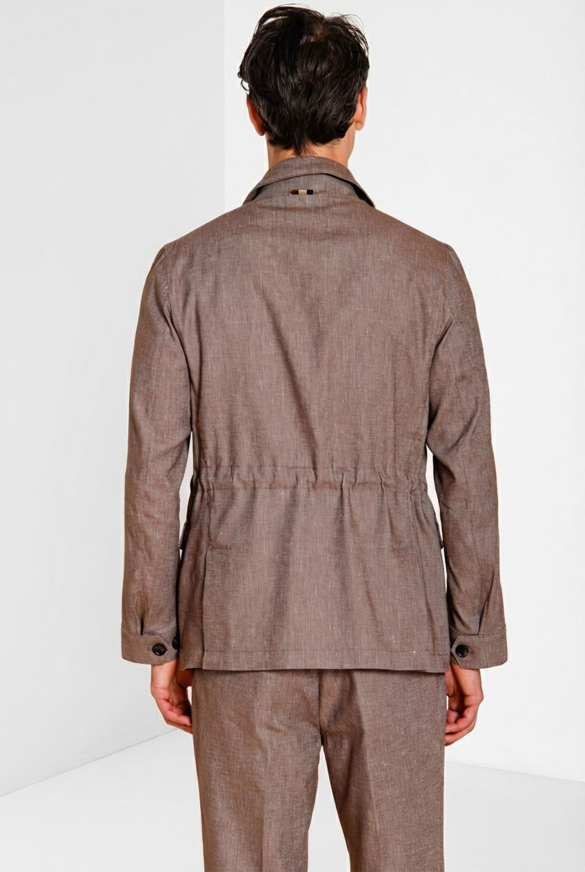 Field Jacket giubbotto uomo in denim trama diagonale