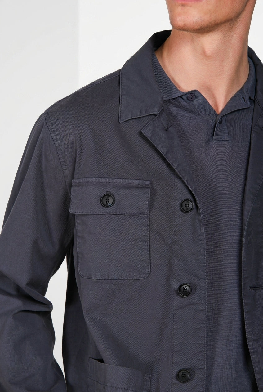 City Jacket Summer giubbotto uomo in cavallery di cotone e lino stretch
