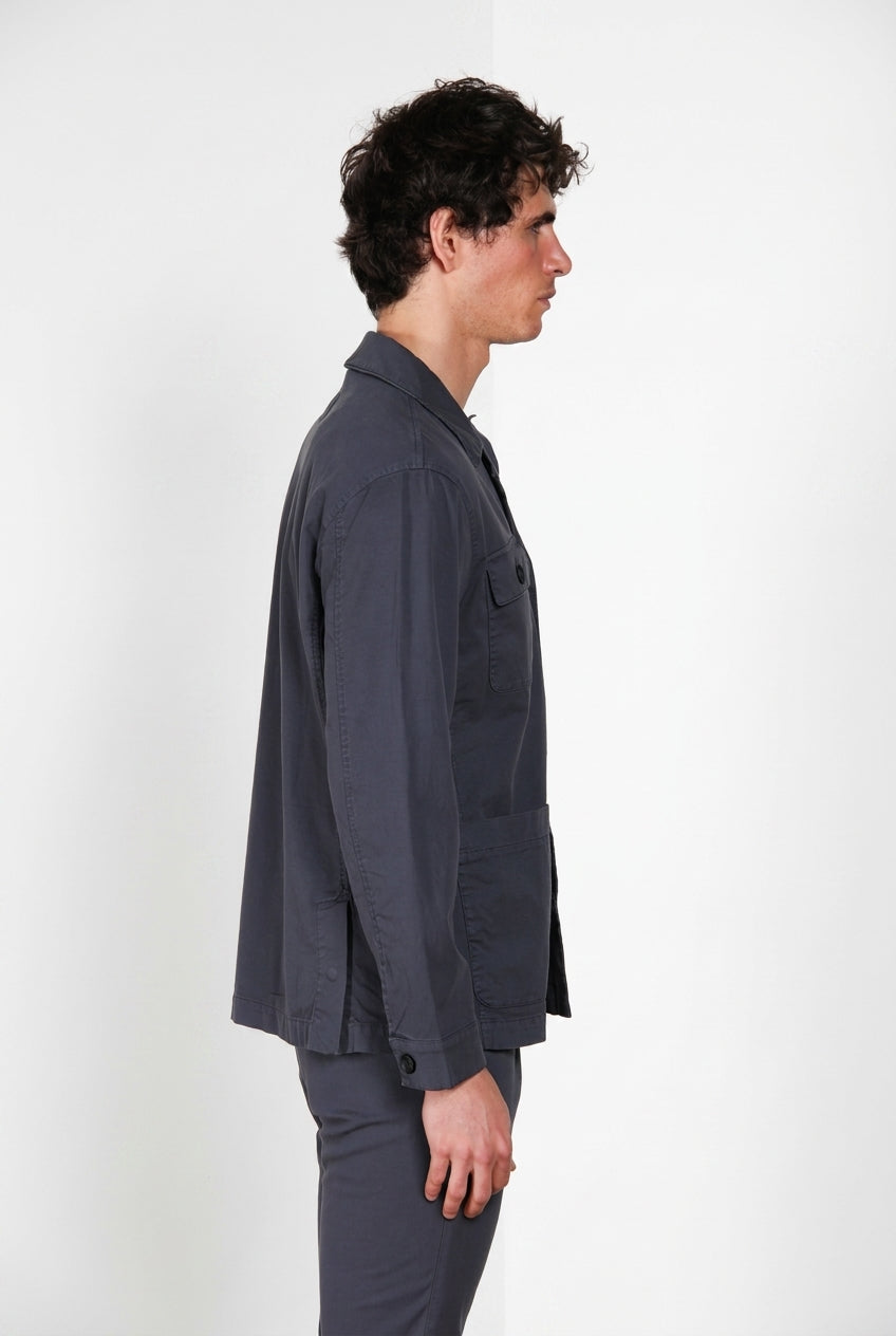 City Jacket Summer giubbotto uomo in cavallery di cotone e lino stretch